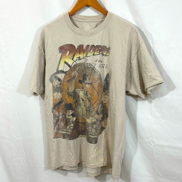 Disneyland Indiana Jones “Raiders of the Lost Ark” Graphic Tee Khaki XL - Picture 2 of 5
